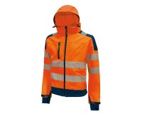 Giacca alta visibilità U-Power Softshell Miky, arancio fluo