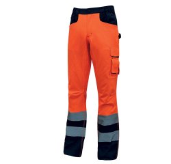 Pantalone invernale alta visibilità U-Power Beacon, arancio fluo