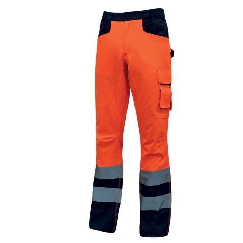 Pantalone invernale alta visibilità U-Power Beacon, arancio fluo