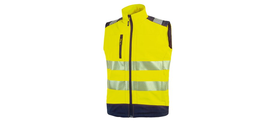 Gilet alta visibiltà U-Power Softshell Dany, giallo fluo