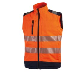 Gilet alta visibiltà U-Power Softshell Dany, arancio fluo