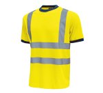 T-shirt alta visibilità U-Power Glitter, giallo fluo, 3 unità