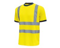 T-shirt alta visibilità U-Power Glitter, giallo fluo, 3 unità