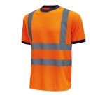 T-shirt alta visibilità U-Power Glitter, arancio fluo, 3 unità