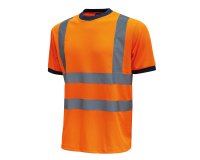 T-shirt alta visibilità U-Power Glitter, arancio fluo, 3 unità