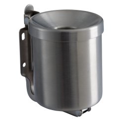 Posacenere murale Nido - diametro 13,5 cm - H 11 cm - 0,5 L - acciaio inox - Medial