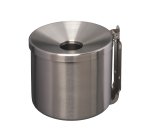 Posacenere murale Nido - diametro 16 cm - H 14 cm - 2 L - acciaio inox - Medial