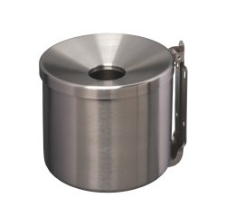 Posacenere murale Nido - diametro 16 cm - H 14 cm - 2 L - acciaio inox - Medial