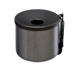 Posacenere murale Nido - diametro 16 cm - H 14 cm - 2 L - metallo verniciato - silver punteggiato - Medial