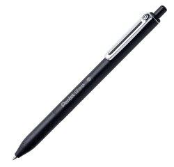 Penna a sfera a scatto iZee - punta 0,7 mm - nero - Pentel