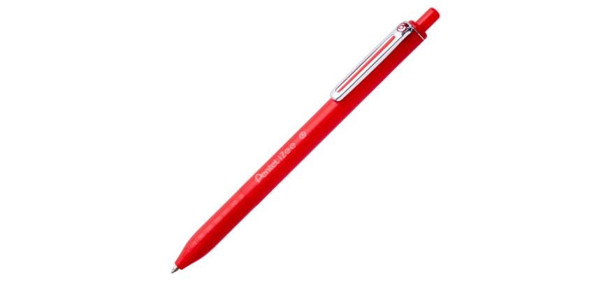 Penna a sfera a scatto iZee - punta 0,7 mm - rosso - Pentel