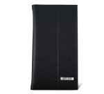 Portabiglietti da visita Professional - similpelle - nero - 12,5x23,5 cm - City Time