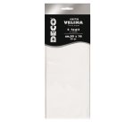 Carta velina - 50 x 76 cm - 20 gr - bianco - Deco - busta 5 fogli
