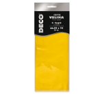 Carta velina - 50 x 76 cm - 20 gr - giallo - Deco - busta 5 fogli