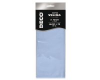Carta velina - 50 x 76 cm - 20 gr - azzurro baby - Deco - busta 5 fogli