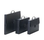Valigetta Polionda Every Line Total Black - 27x37,5 cm - dorso 8 cm - Favorit