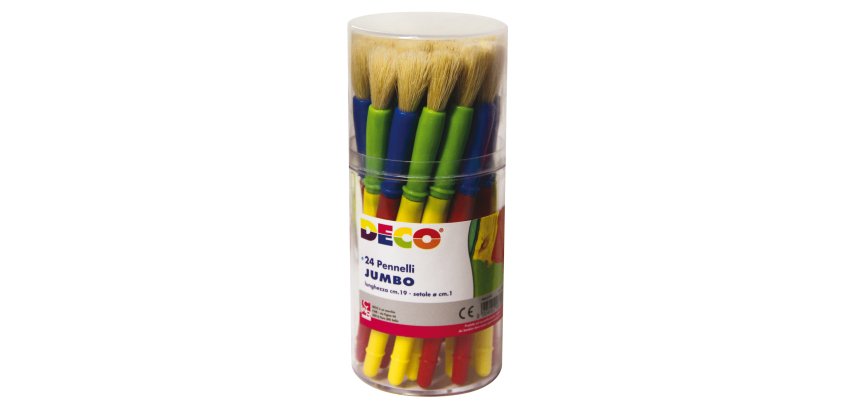 Pennellotti Jumbo - Deco - barattolo 24 pezzi