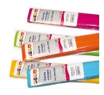 Rotoli carta crespa - 250 x 50 cm - 40 gr - colori caldi - Deco - conf. 6 pezzi