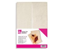 Carta riso - 50 x 70 cm - 25 g -  bianco - CWR - conf. 10 fogli