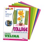 Carta velina - 50 x 76 cm - 20 gr - 10 colori assortiti - Deco - busta 50 fogli