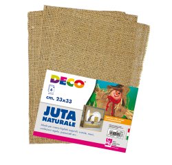 Juta naturale - 23 x 33 cm - Deco - conf. 6 pezzi