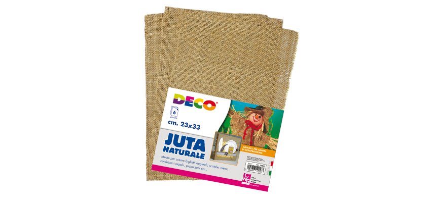 Juta naturale - 23 x 33 cm - Deco - conf. 6 pezzi