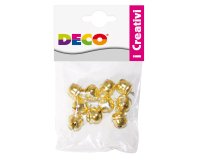 Sonagli - dim. 14,5 mm - in metallo - oro - Deco - conf. 10 pezzi