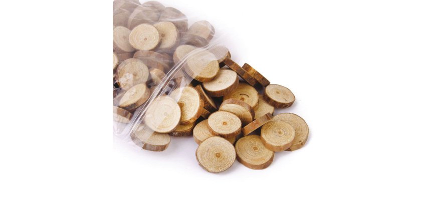 Fettine di legno naturale - CWR - conf. 100 pezzi