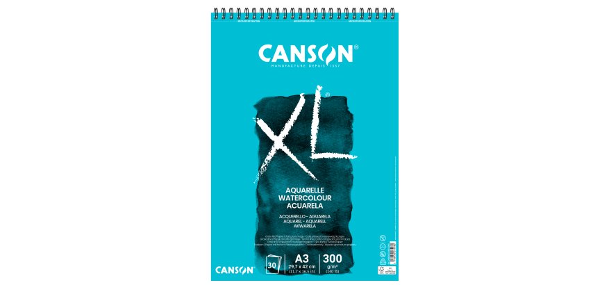 Album XL Aquarelle - A3 - 300gr - 30 fogli - Canson
