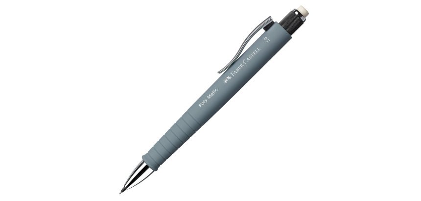 Portamine Poly Matic - mina 0,7 mm - fusto grigio - Faber-Castell