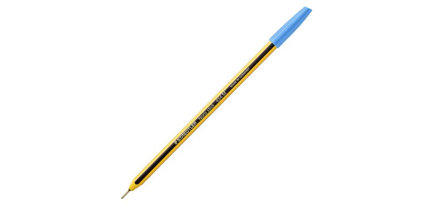 Penna a sfera Noris Stick - punta 1,0mm - azzurro chiaro - Staedtler - conf. 10 pezzi