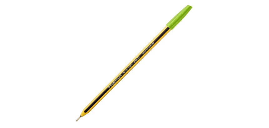 Penna a sfera Noris Stick - punta 1,0 mm - verde chiaro - Staedtler - conf. 10 pezzi