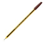 Penna a sfera Noris Stick - punta 1,0mm - marrone - Staedtler - conf. 10 pezzi