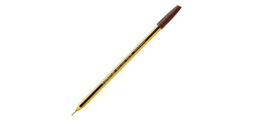 Penna a sfera Noris Stick - punta 1,0mm - marrone - Staedtler - conf. 10 pezzi