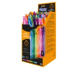Penna gel scatto Geolocity Quick Dry - punta 0,7 mm - 10 colori assortiti - Bic - box 30 pezzi