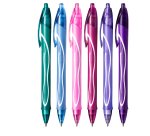 Penna gel scatto Geolocity Quick Dry - punta 0,7 mm - 10 colori assortiti - Bic - box 30 pezzi