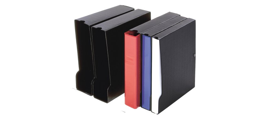Custodia per raccoglitore 100 - dorso 13,5 cm - nero - Sei Rota
