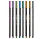 Pennarelli Pen 68 - colori assortiti metallic - Stabilo - scatola in metallo 8 pezzi