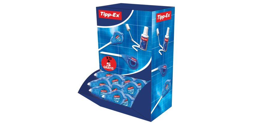 Correttore a nastro Easy Refill - 5 mm x 14 mt - Tipp-Ex - 15 + 5 pezzi