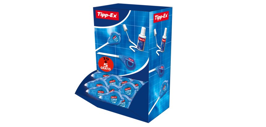 Correttore a nastro Easy Refill - 5 mm x 14 mt - Tipp-Ex - 15 + 5 pezzi