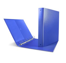 Raccoglitore Nettuno 65 - 4 anelli a Q 65 mm - dorso 8,5 cm - 22 x 30 cm - blu - Sei Rota