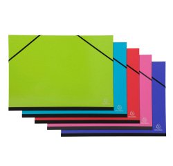 Cartella porta disegni con elastici Ideramama - A3 - colori assortiti - Exacompta