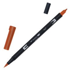 Pennarello Dual Brush N947 - burnt sienna - Tombow