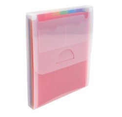 Classificatore valigetta verticale cristallo - 25,5x30,5cm - 6 tasche - PPL - Exacompta