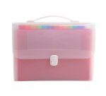 Classificatore valigetta con maniglia - cristallo - 33x29cm - 24 tasche - Exacompta