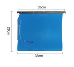 Cartella sospesa Cartesio PP - armadio - PPL - interasse 33 cm - fondo U - 33 x  28 cm - blu - Bertesi