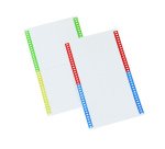 Cartellini per cartelle sospese - 140 mm - Bertesi - pack 10 fogli da 34 cartoncini