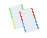 Cartellini per cartelle sospese - 140 mm - Bertesi - pack 10 fogli da 34 cartoncini