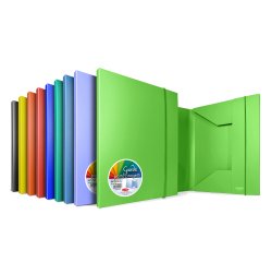 Cartelle 3L Garda - PPL - 25,7x34,5 cm - dorso 40 mm - colori assortiti - Plastibor