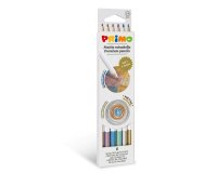 Matite colorate Minabella - diametro mina 3,8 mm - colori metallizzati assortiti - Primo - astuccio 6 pezzi